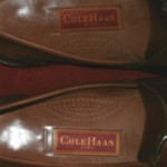 MENS COLE HAAN BROWN WALNUT LOAFERS WITH PEWTER BUCKLES 11 1/2 D NICE!!!