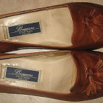 Mens Bragano by Cole Haan Brn All Leather Italian Tasseled Loafers sz 9 M