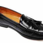 Cole Haan Men Size 8.5D Black Pinch Tassel LEATHER Slip-on Shoes Loafers Casual