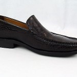 Cole Haan Crocodile Pattern Dark Leather Slip On Loafers Men’s Size 10M