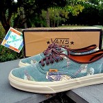 Vans Authentic CA Birds in Hunter Green Size 11 Very Rare!