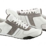 NEW DIESEL LOOP 00YG64-PR131-H3049 WHITE FLINT GRAY LEATHER CASUAL SHOES MEN