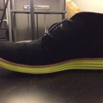 Cole haan Chukka Lunar grands Size 8 Black Suede  Volt Used