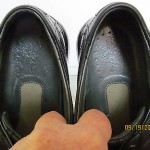 Mens sz 10 M black leather Clarks lightweight casual lace tie oxford shoes