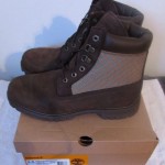Timberland 6″ Brown & Orange Panel Boots