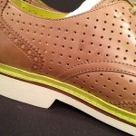 Cole Haan Nike Air Franklin Wingtip EVA Oxfords 9 Mens Light Brown Leather