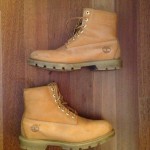 TIMBERLAND work boots, size 8.5