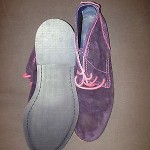 Cole Haan Nike Air Chukka Boot Purple Men’s Pink Laces Fall 9 SoHo Suede