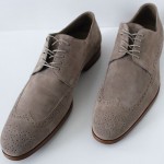 HUGO BOSS FISSEO  SUEDE SHOES U.S. 11 MEDIUM BEIGE