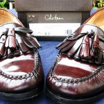 COLE HAAN MEN’S BURGUNDY CORDOVAN LEATHER KILTIE TASSEL LOAFERS SHOES 8.5D