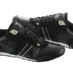 Diesel Loop 00YG64-PR131-H3050 Black Silver Gray Leather Casual Shoes Men