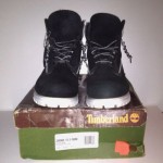 Rare Men Black and White Size 10.5 Timberland Boots.