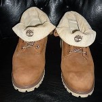 TIMBERLAND ROLL TOP BOOTS – BROWN – 11-1/2  AUTHENTIC