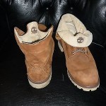 TIMBERLAND ROLL TOP BOOTS – BROWN – 11-1/2  AUTHENTIC