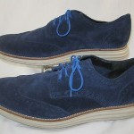 Cole Haan LunarGrand Wingtip Blue Suede Shoes US10-M