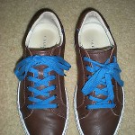 COLE HAAN BROWN LEATHER SNEAKERS WITH NIKE AIR TECHNOLOGY SIZE 9M