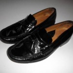 Cole Haan Mens 10.5M Black Tassel Leather Dress shoes loafers