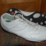 HUGO BOSS White Leather Tie Up Sneakers..Size 42/9..L@@K!