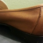 Cole Haan Mens Tan & White Italian Leather Loafers, Size 8.5, EUC