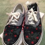 SUPREME 2013 COMME DES GARCONS POLKA DOT CAMO VANS sz 9 used 1 time only