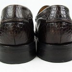 Cole Haan Crocodile Pattern Dark Leather Slip On Loafers Men’s Size 10M