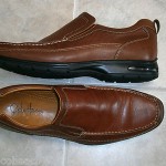 A+ COLE HAAN Nike Air Pebbled BROWN Leather Slip On Moc Loafers Men 12 M EUC