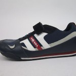 MEN DIESEL SNEAKERS VELCRO GUNNER ON NAVY WHITE RED US 8.5  NIB