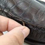 Cole Haan Crocodile Pattern Dark Leather Slip On Loafers Men’s Size 10M