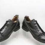 Mens shoes COLE HAAN Nike AIR black leather lace oxfords sneakers sz 12 D