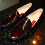 COLE HAAN Mens Pinch Penny Leather Loafers Burgundy Leather. New in Box!