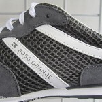 HUGO BOSS ORANGE ORLENNO DARK GRAY/WHITE SUEDE 704349754203 MEN WALKING SHOES 9
