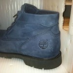 Timberland size 13 Blue Leather Ankle Boots Great Condition Hardly Worn Tread