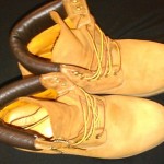 Mens Wheat Nubuck Tan 6″ Premium Timberland Boots # 10061 Size 9.5