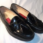 Men’s Cole Haan Black Leather Tassel Loafers Size 8 D Casual Shoes