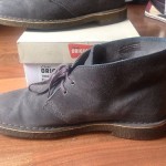 Clarks Desert Boots Grey Suede Sz 8.5 Pre Owned