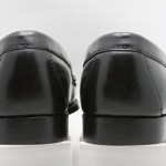 AWESOME! Mens shoes COLE HAAN black box leather slip on tassel loafers sz 9 B