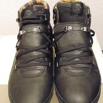 NWOB DIESEL MENS FASTNER ll MID-BOOT-SNEAKER BLACK LEATHER-SUEDE SIZE:12 EUR-46
