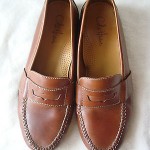COLE HAAN MENS BROWN LEATHER LOAFERS SIZE 12 W