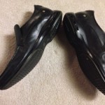Cole Haan Black Leather Slip Ons Loafers Dress Nike Air Mens 10.5 10 1/2