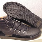 NWOB DIESEL MENS FASTNER ll MID-BOOT-SNEAKER BLACK LEATHER-SUEDE SIZE:12 EUR-46