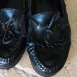 COLE HAAN Black Leather Men Slip On Loafers, Sz. 10 M.