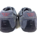 DIESEL Shoes LEATHER Gray COMFORT Lace Up ATHLETIC Sneakers RUNNING Mens 11 M