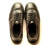Mens Clarks Active Air 11 W Oxford Waling Shoes Black Leather Lace Up Sneakers