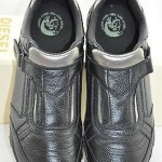 Diesel Men’s “Keep” Black Leather Velcro Fashion Sneaker Size 10.5 M EU 44