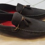 Diesel Men’s Fashion Loafers Grahl Anthracite Leather Boat Shoes sz 12 nwt $160.