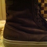 DIESEL Full Leather Lace & Zip Hightop Boots Sneakers Shoes 12 (45 Neiman Marcus