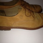Men’s Beige/Tan TIMBERLAND SHOES Leather Waterproof lace up Oxfords SZ 12 M