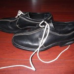 COLE HAAN COUNTRY NIKE AIR BLACK LEATHER OXFORDS MENS SZ 9 M