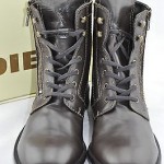 Diesel ‘Mil’ Men’s Coffee Bean Brown Lace Up/Zip Ankle Boot Size 11 M EU 44.5