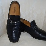 Mens COLE HAAN Black Leather Horsebit Dress Loafers Shoes 9.5
